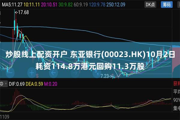 炒股线上配资开户 东亚银行(00023.HK)10月2日耗资114.8万港元回购11.3万股